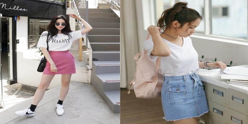 Phối đồ với áo thun form rộng